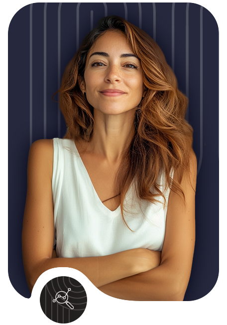 Mujer profesional con expresión confiada